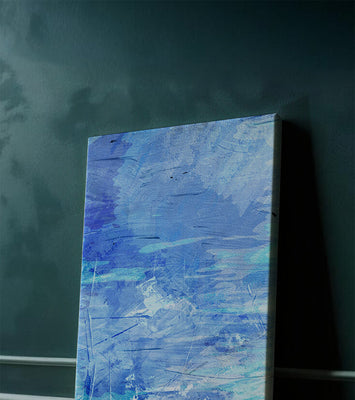 Abstract blue textured watercolor background