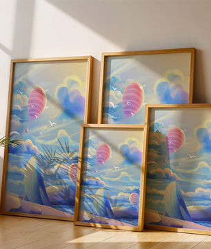 Majestic Whale and Hot Air Balloon in a Dreamy Sky - Mi tienda