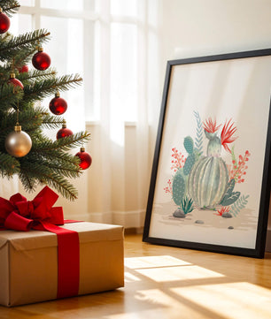 Colorful Cactus Arrangement With Red Blooms And Desert Plants - Mi tienda