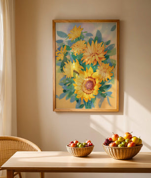 Sunflowers in Bright Sunlight