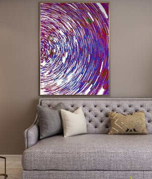 Dynamisches Spiralmuster mit lebendigen Farben