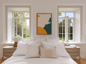 A Snail Climbing a Hill in Minimalist Nature Art - Mi tienda