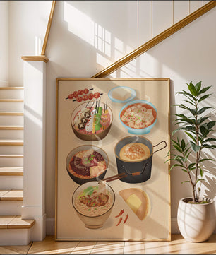 Deliciosa Variedad de Cocina Asiática con Varios Platos