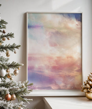 Dreamy Pastel Sky with Soft Clouds and Subtle Glow