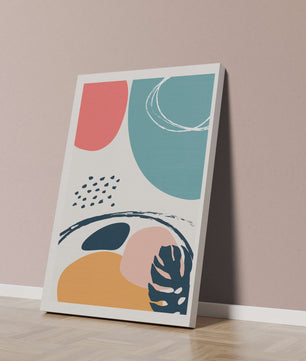 Abstract shapes and colors in modern art design