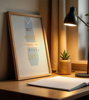 Inspirational message with tie design for special occasions