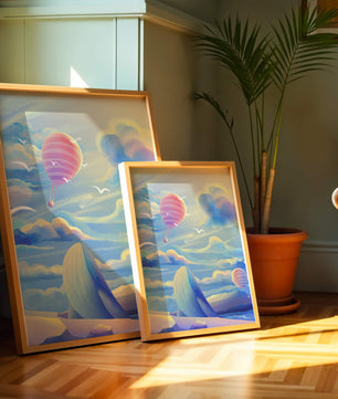 Majestic Whale and Hot Air Balloon in a Dreamy Sky - Mi tienda