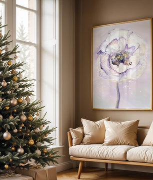 Elegant watercolor flower illustration with delicate pastel tones