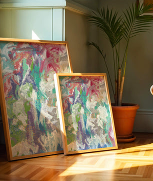 Ondas fluidas abstractas de colores con patrones texturizados