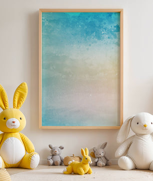 Fondo de acuarela pastel con degradado azul y beige