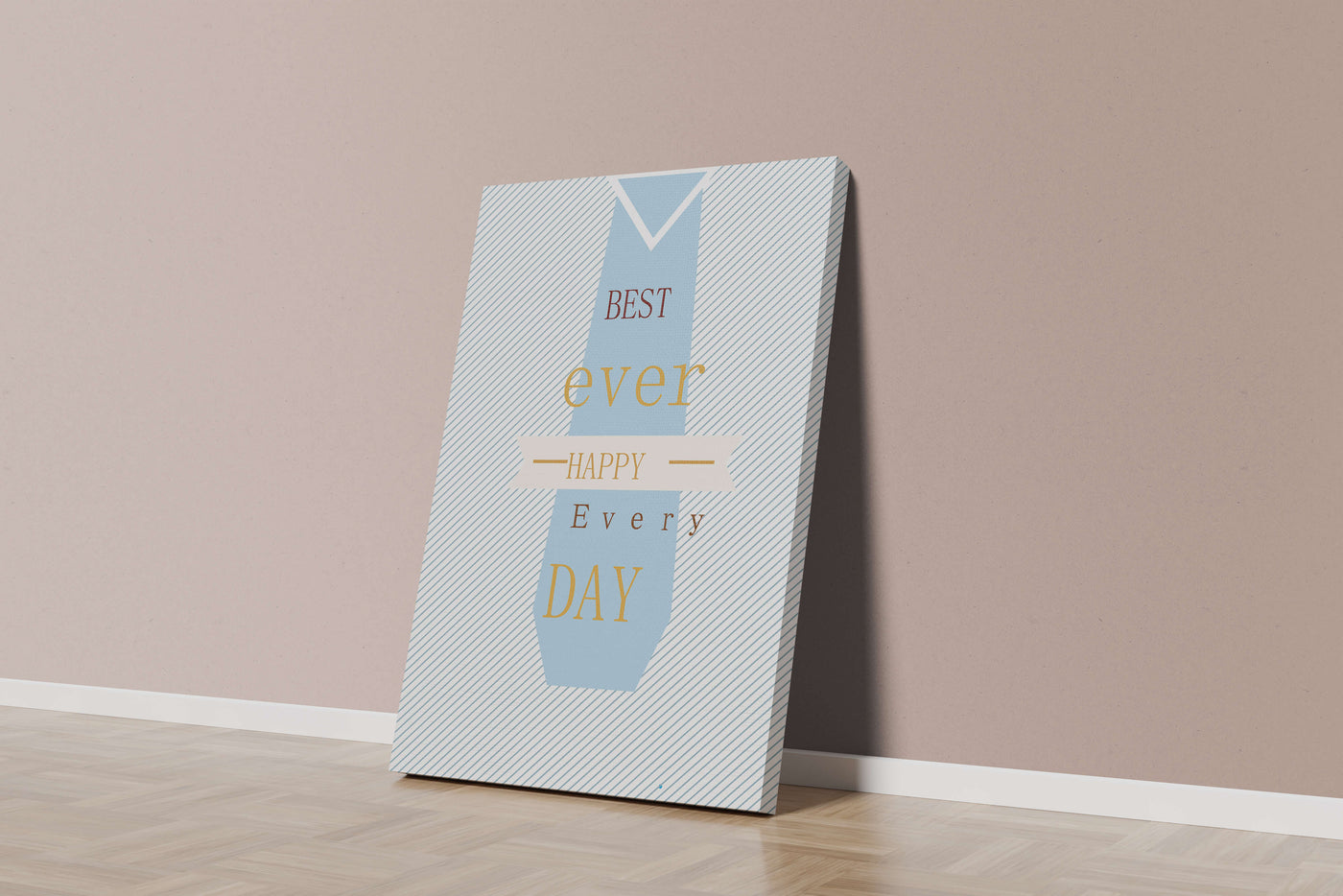 Inspirational message with tie design for special occasions