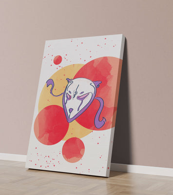 Abstract Mask with Artistic Colorful Background