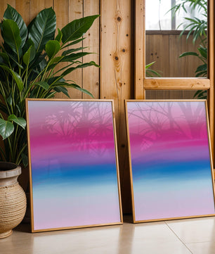 Vibrant Gradient with Pink and Blue Hues