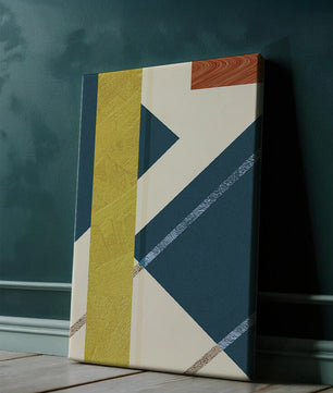 Zeitgenössische abstrakte geometrische Kunst mit lebendigen Farben