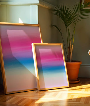 Vibrant Gradient with Pink and Blue Hues