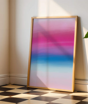 Vibrant Gradient with Pink and Blue Hues