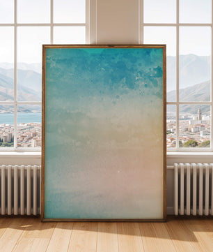 Fondo de acuarela pastel con degradado azul y beige
