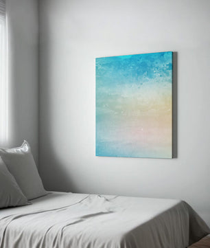 Fondo de acuarela pastel con degradado azul y beige