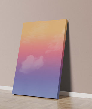 Pastel Sunset Sky with Soft Clouds and Gradient Hues