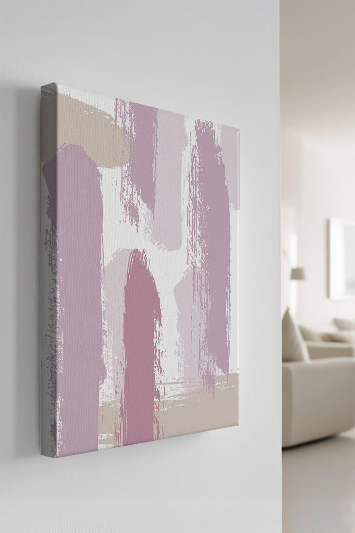 Patrón texturizado abstracto de pinceladas pastel en lavanda, rosa y crema