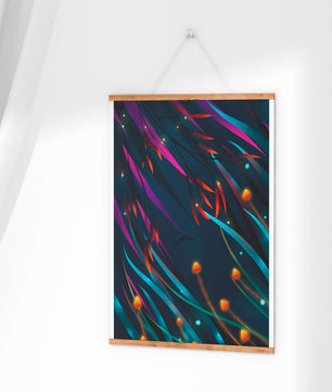 Abstract Underwater Fantasy with Glowing Elements and Vivid Colors