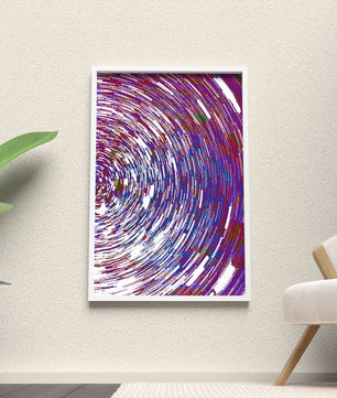 Dynamisches Spiralmuster mit lebendigen Farben