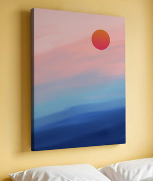 Sunset Over Ocean with Colorful Sky