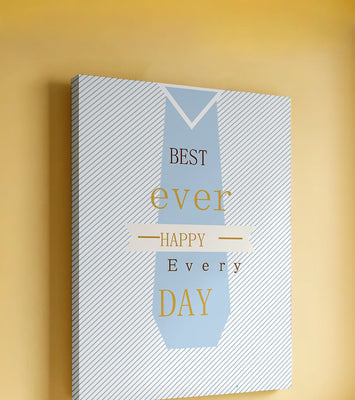 Inspirational message with tie design for special occasions