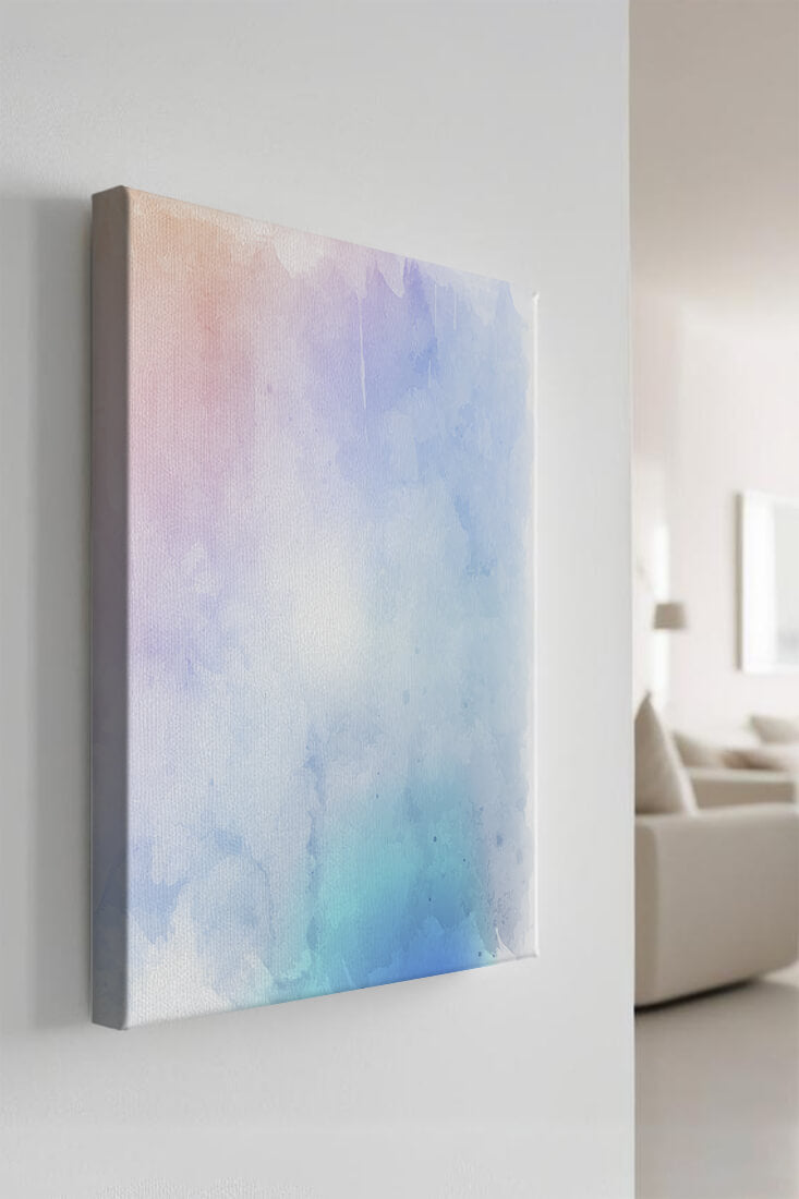 Gentle watercolor pastel gradient with soft texture and flow