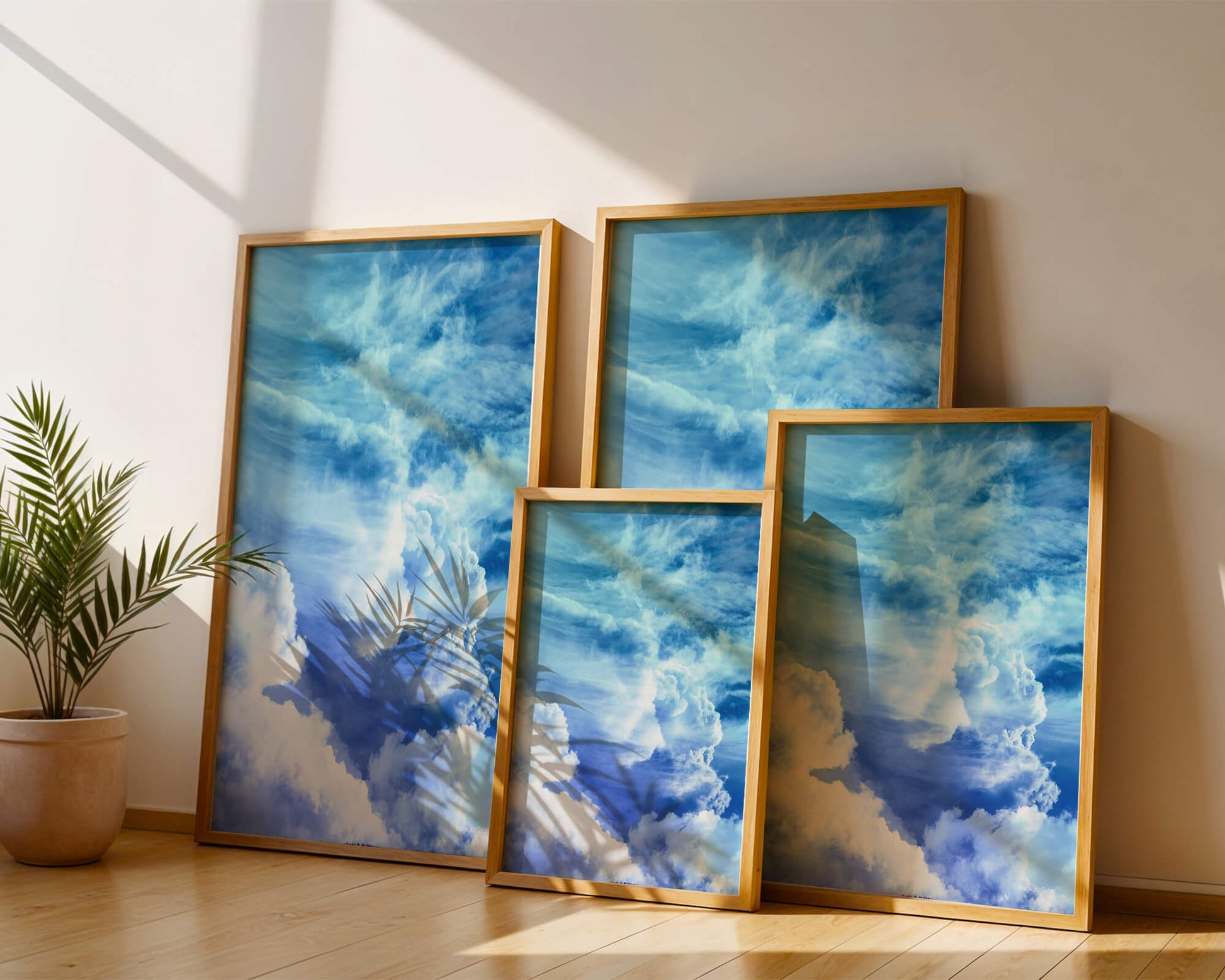 Beautiful Blue Sky with Majestic Clouds