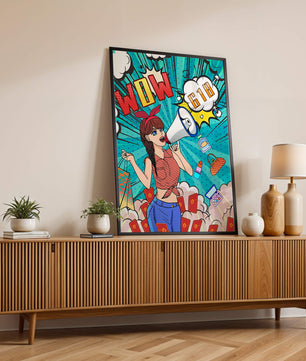 Vibrant Pop Art Style Shopping Experience with Retro Influences