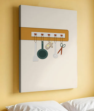 Kitchen Utensils Hanging on a Wall with Heart Hooks - Mi tienda