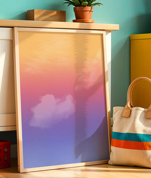 Pastel Sunset Sky with Soft Clouds and Gradient Hues