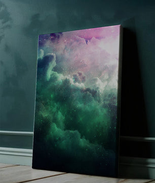 Mystical Cosmic Clouds Illuminated by Colorful Nebula