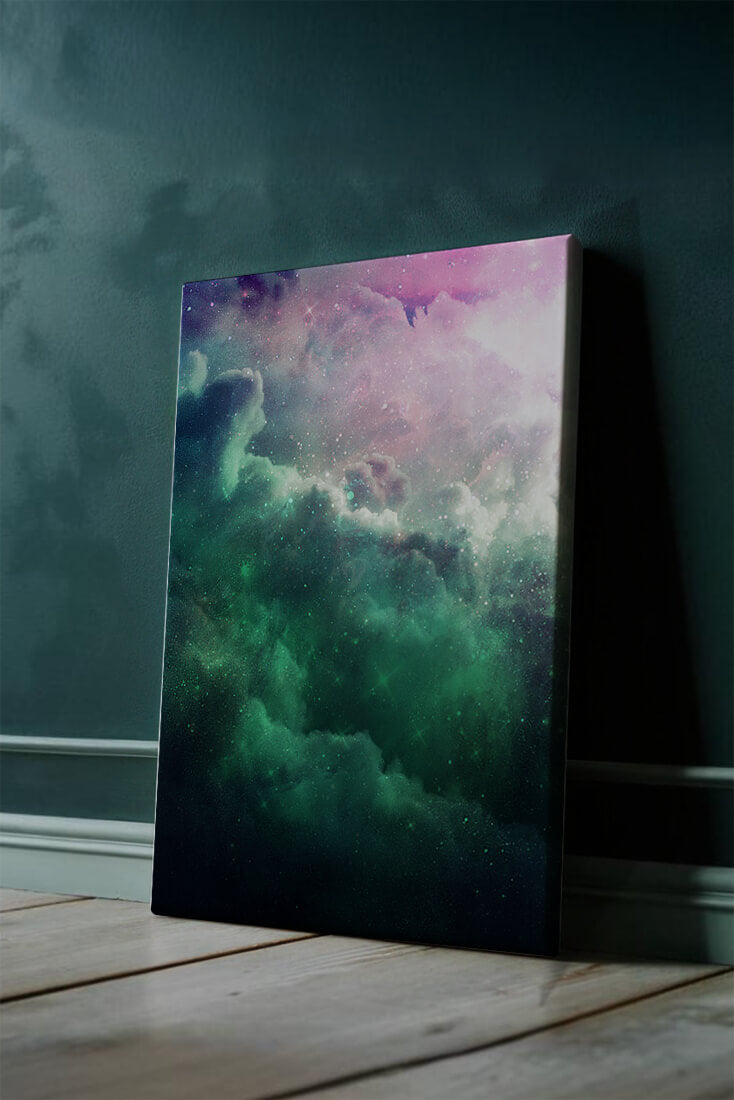 Mystical Cosmic Clouds Illuminated by Colorful Nebula