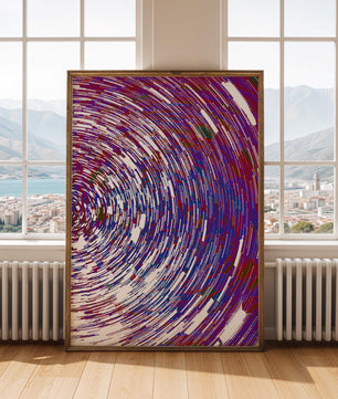 Dynamisches Spiralmuster mit lebendigen Farben