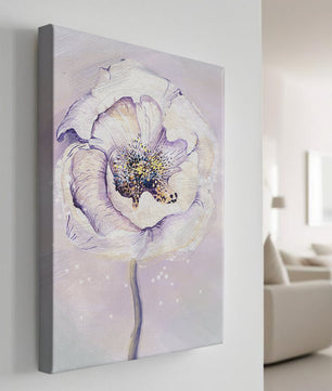 Elegant watercolor flower illustration with delicate pastel tones