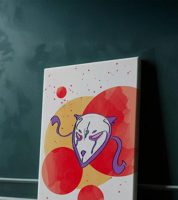 Abstract Mask with Artistic Colorful Background