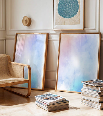 Gentle watercolor pastel gradient with soft texture and flow