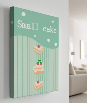 Charming illustration of small cakes with cherries