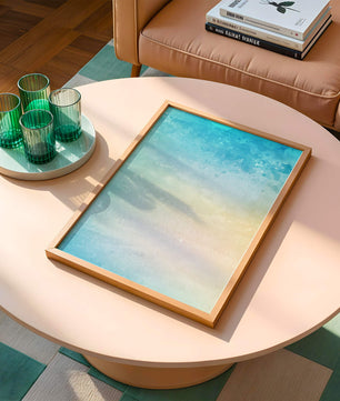 Fondo de acuarela pastel con degradado azul y beige