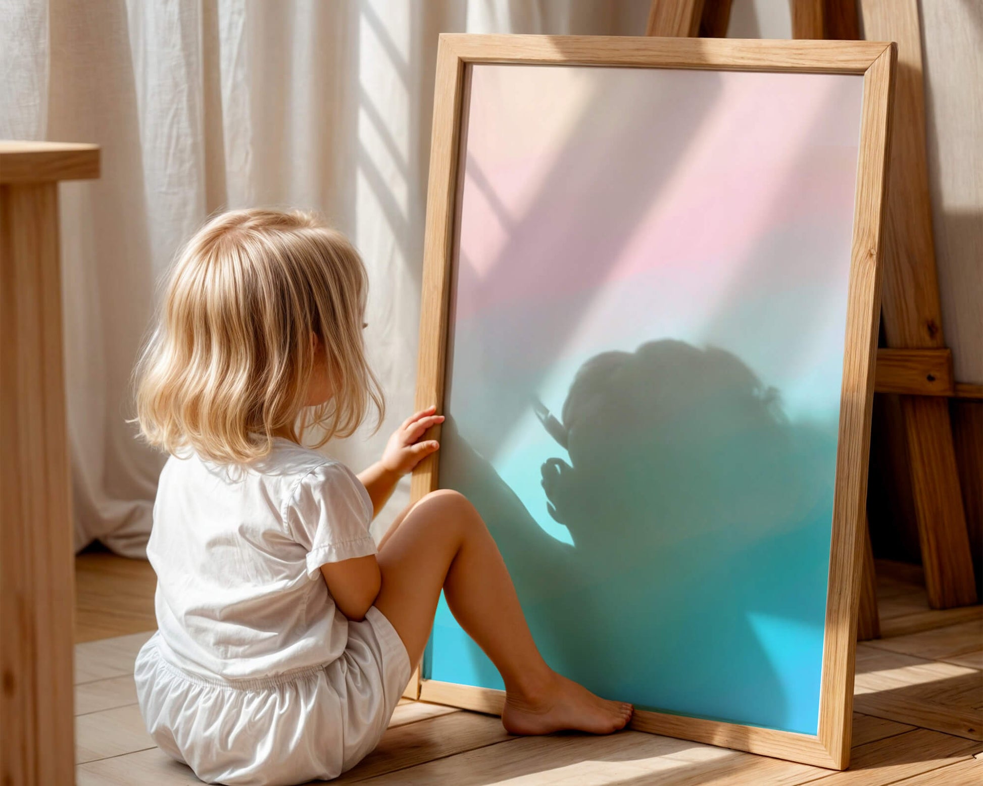 Pastel Gradient Background with Pink and Blue Hues