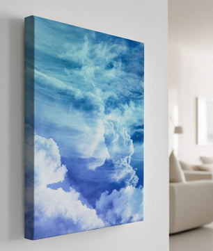 Cielo Azul Hermoso Con Majestuosas Nubes
