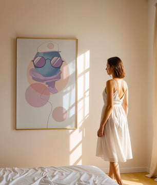 Colorful Balloon with Glasses in Modern Abstract Art - Mi tienda