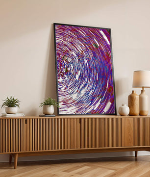 Dynamisches Spiralmuster mit lebendigen Farben