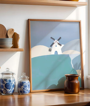 Windmill On A Sunny Hilltop