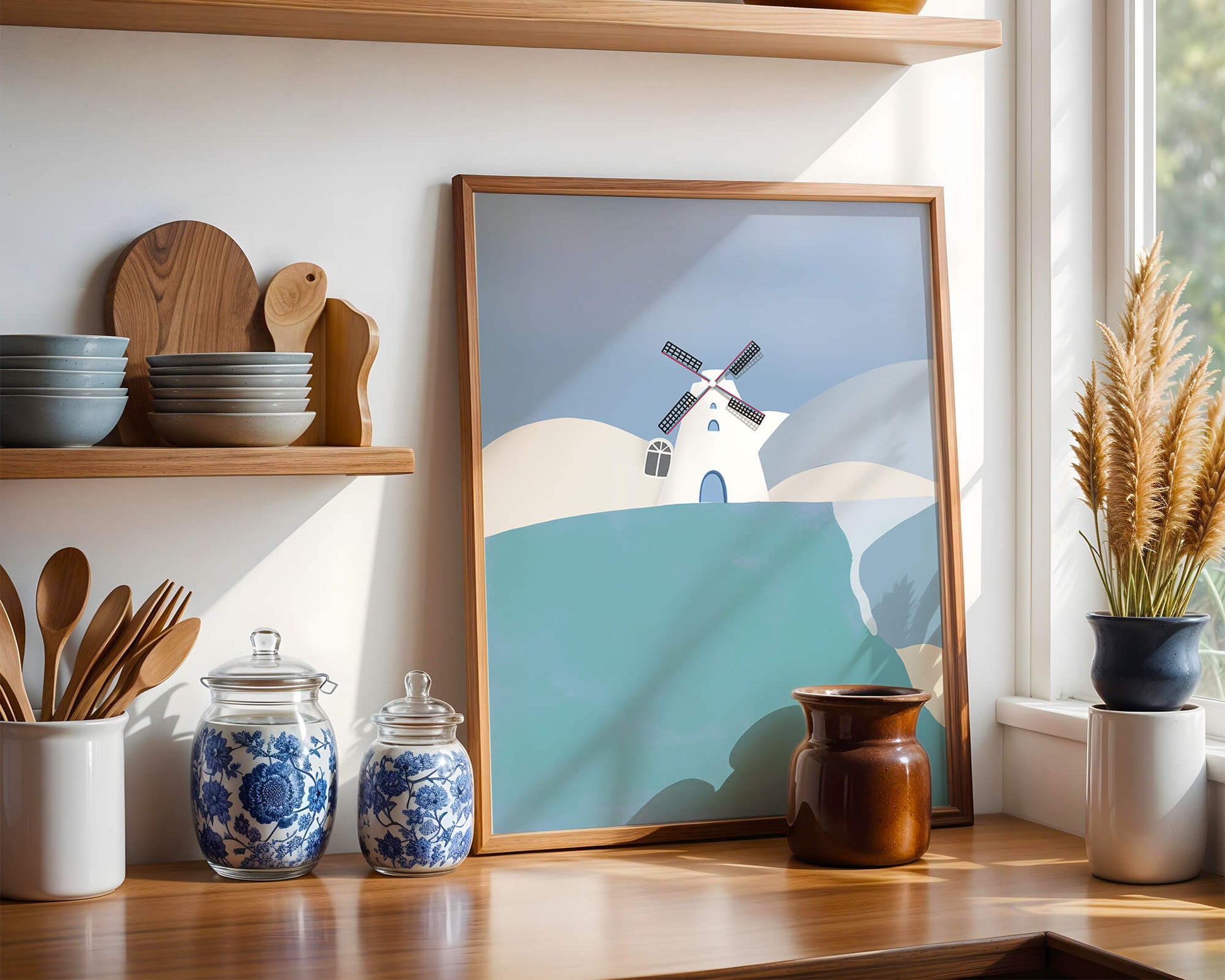 Windmill On A Sunny Hilltop