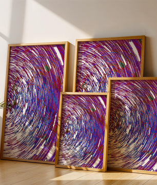 Dynamisches Spiralmuster mit lebendigen Farben