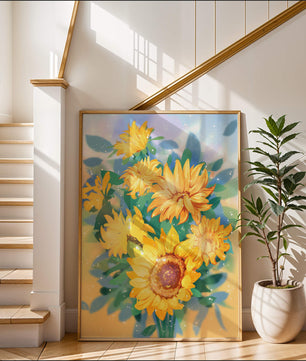 Sunflowers in Bright Sunlight