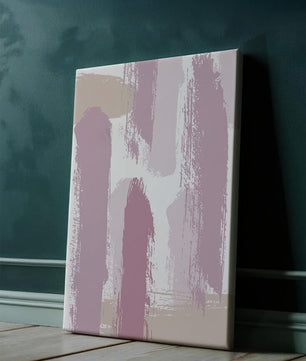Patrón texturizado abstracto de pinceladas pastel en lavanda, rosa y crema